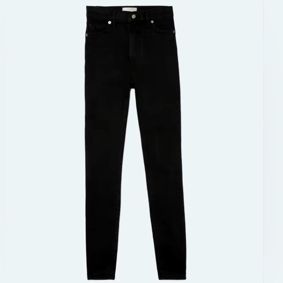 Everlane The Curvy Way-High Skinny Jean Black 28 Crop - Picture 3 of 7